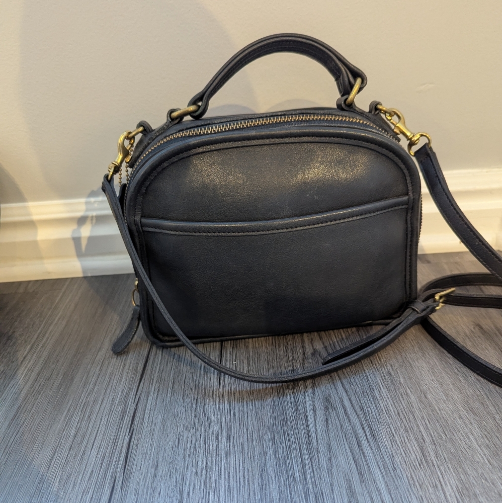 Vintage Coach Lunch Box Zip 9991 Navy